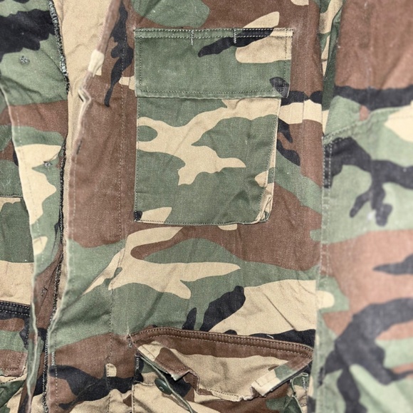 mens large cargo green camo jacket - Picture 4 of 5